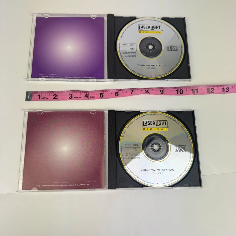 Vtg 1995 Christmas Meditation Volume 4 and‎ 5 Holiday Music CD Made in USA - Picture 3 of 11